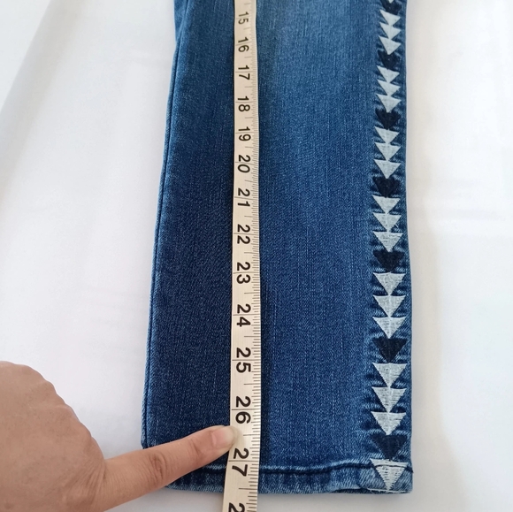 Dear John jeans Joyrich Comfort skinny Mid Rise embroidery,sz 29,stretch. - Picture 12 of 16